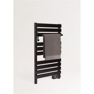 WARM TOWEL - Sèche-serviettes électrique mural 500W - noir
