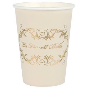 Ruedelafete Lot de 10 Gobelets La vie est belle