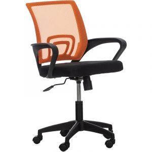 Image de CLP Fauteuil de bureau Auburn en maille avec hauteur réglable et pivotant, Orange