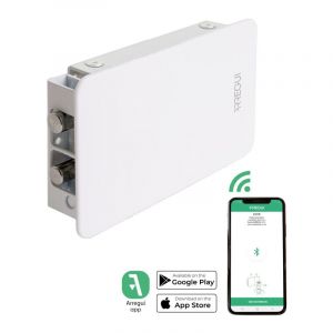 Arregui - kamo Serrure connectée Smartphone pour porte d'entrée, Verrou de porte électronique invisible, Serrure de securité bluetooth, Smarth home