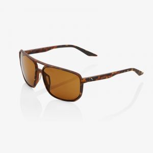 100% Konnor - Lunettes de soleil Soft Tact Havana