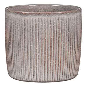 Scheurich Solido Linea. Pot de fleurs en céramique. Couleur : Coquillage. 17.6 cm de diamètre. 16 cm de haut. 3.1 l Vol