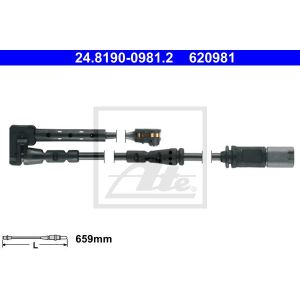 ATE Usure Des Plaquettes De Frein 24.8190-0981.2 Témoin d'Usure Plaquettes De Frein,Contacteur De Témoin d'Usure MINI,MINI F56,MINI F55