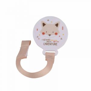 Attac Sucette Universelle renard Blanc & Beige Prix