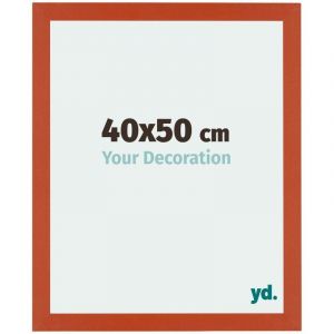Your Decoration - 40x50 cm - Cadres Photo en mdf Avec Verre acrylique - Anti-Reflet - Excellente Qualité - Orange - Cadre Decoration Murale - Mura.