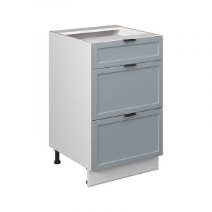 Meuble cuisine Fame-Line, Bleu clair-gris, 50 cm sans plan de travail Vicco