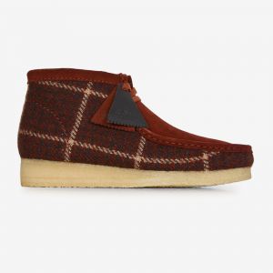 Clarks Wallabee Bt Harris Tweed Marron