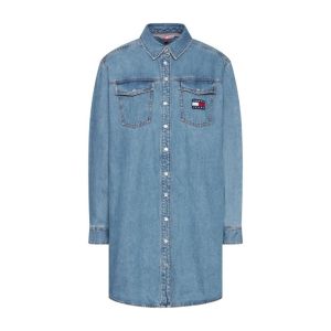 Tommy Jeans Robe Robe Chemise Jean Femme Ref 54199 1A4