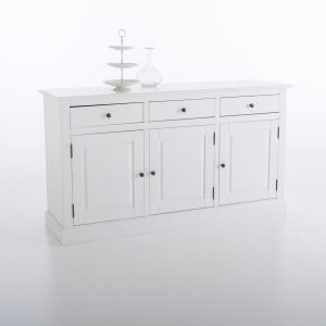 Image de Buffet, 3 portes 3 tiroirs, Aut ntic Style Blanc Taille Taille Unique