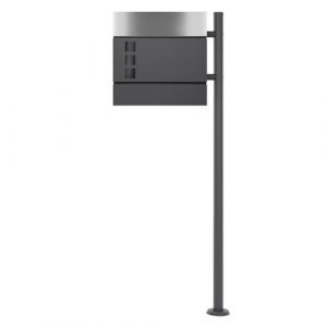 ECD Germany Bo&icirc;te aux Lettres sur Pied avec Compartiment &agrave; Journaux, Bo&icirc;te Design