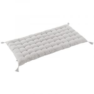 Matelas de Sol avec pompons 60x120cm Coton Coloris Nuage - SOPHIE - ALTOBUY