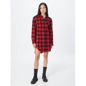 Urban classics Check Flannel, taille S, femme, noir rouge à carreaux