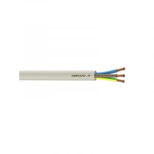 Debflex Câble souple HO5VV-F 3G1.5 mm² - blanc - couronne de 50 m