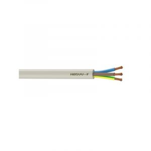 Debflex Câble souple HO5VV-F 3G1.5 mm² - blanc - couronne de 50 m