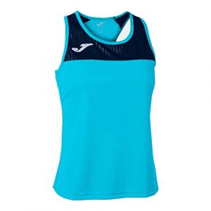 Joma Débardeur Montreal T-Shirt, Turquoise Fluo Bleu Marine, M Femme