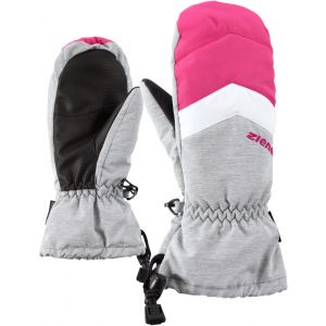 Ziener Lettero AS Mittens Kids, gris/rose 5 Gants & Mitaines sports d'hiver