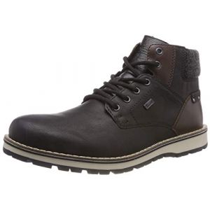 Image de Rieker Boots noires et marron doublées en sherpa