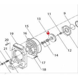 Image de Procopi 0548105 - Turbine de pompe Eurostar II 150 (Ø 115 mm)