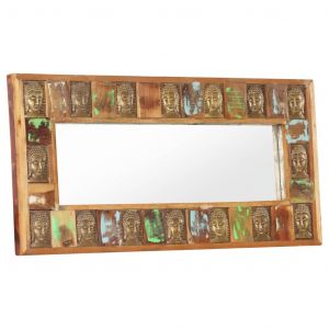 Image de VidaXL Miroir avec revêtement Bouddha 110x50 cm Bois de récupération