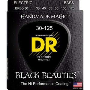 Image de DR B6 30 Black Beauties Black, jeu guitare b e, 6 cordes Medi 30 125