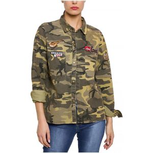 Kebello Chemise Chemise militaire Kaki F