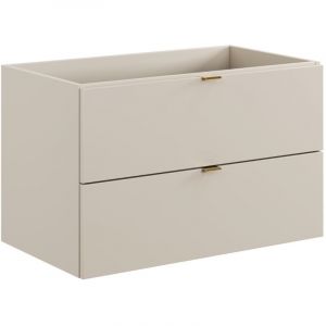 Meuble sous vasque &agrave; suspendre DALIA CACHEMIRE 80 cm