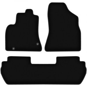Tapis de sol en velours noir BASIC pour Peugeot Partner II Tepee (2008-2018)