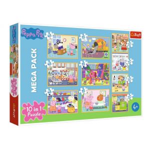 Image de Trefl 10 Puzzles - Peppa Pig