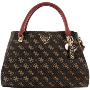 Guess Sac &agrave; main marron pour femme - Noelle Luxury Satchel 294735