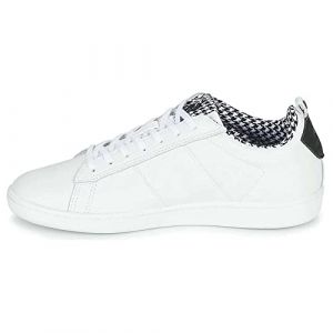 Le Coq Sportif Baskets basses COURTCLASSIC W PIED DE POULE - Couleur 36,37,38,39,40,41 - Taille Blanc