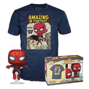 Funko Pop&tee - Spider Man - Couverture De Bd - Taille S