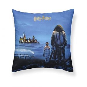 BELUM | Housse de Coussin Harry Potter Taille: 50x50 - Modèle : Philosopher's Stone A - Tissu: Half Panama 100% Coton 250 Grs.