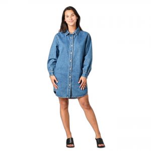 Robe chemise en jean femme F.A.M. Paris Salome Long