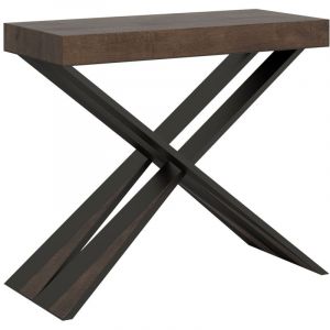 Console Diago Premium Noyer cadre Anthracite