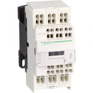 Schneider Electric TeSys CAD323 - contacteur - 3F+2O - instantané - 10A - 24Vcc - CAD323BL