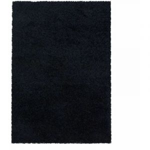 Image de Bobochic Tapis shaggy TAZA 140x200 Noir - Noir