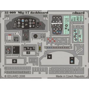 Eduard MAQUETTE MIG 17 DASHBOARD TRUMPETER/32 33009