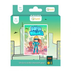 Lunii Coffret Super Wallace - Livre audio interactif d&eacute;s 7 ans &agrave; &eacute;couter sur FLAM