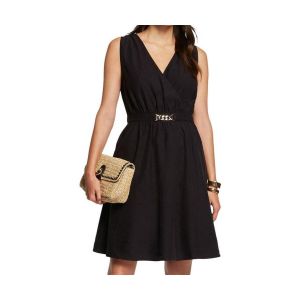 Morgan Robe courte patineuse &agrave; cha&icirc;ne noir femme - Taille 36