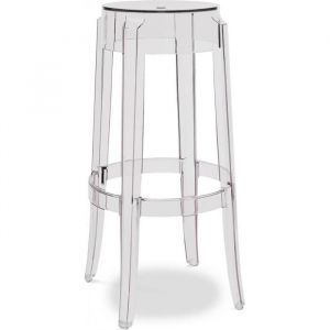 Privatefloor Tabouret Design Transparent - 75cm - Victoria Queen Transparent