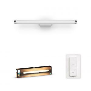 Philips Hue White Ambiance ADORE Applique miroir salle de bain GM 1x20W - Blanc (télécommande incluse) - Bluetooth