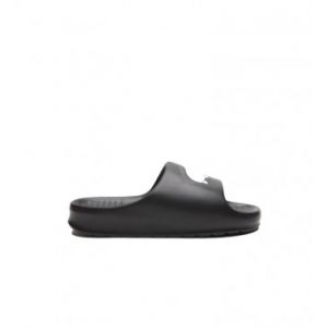 Lacoste Pour homme. Baskets Serve Slide 2.0 noir