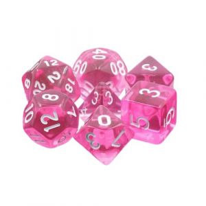 Epic Forge HDT-01 Lot de 7 Dés en boîte – Gemmes Magenta