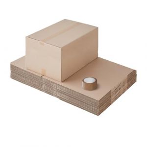 Pack and Move - Lot 20 cartons déménagement seconde main - 57 x 39 x 34 cm - Cartons réemployés - Seconde vie - 1 adhésif offert