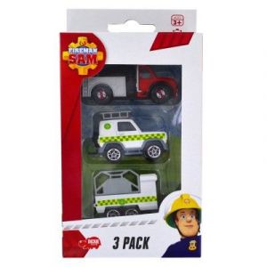 Dickie Toys Camion, voiture et remorque Sam le pompier