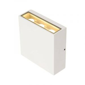 SLV Applique Ext&eacute;rieure Big Quad Up/down, Blanc Avec Led Int&eacute;gr&eacute;e, 8,2w, 3000k, Ip54