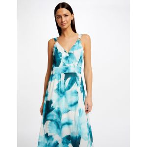 Morgan Robe longue portefeuille imprimée multico femme - Taille 36