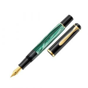 Pelikan Stylo plume M 200 - Vert marbré - Taille de plume: F