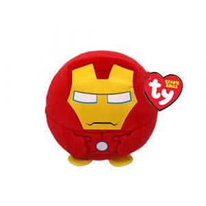 Ty Animal en peluche Puffies Marvel Iron Man 9 cm Rouge et jaune