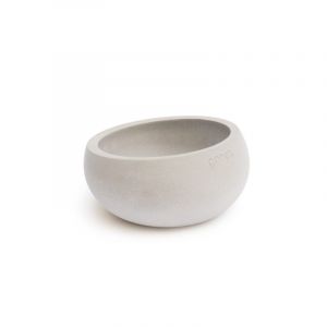 Lot de 3 photophores en b&eacute;ton naturel